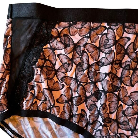 Torrid Curve 40D Perfect T-Shirt Bra & L Second Skin Panty Set Pink Butterfly - Picture 4 of 9